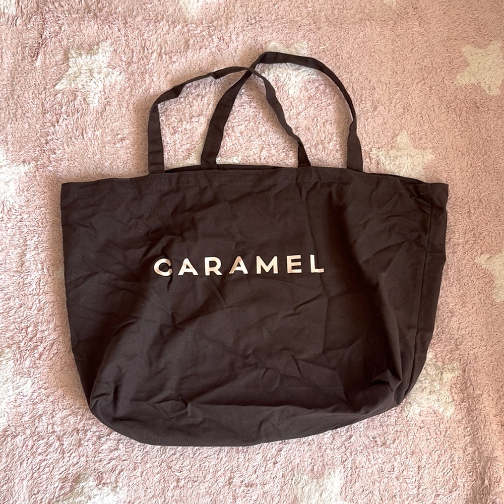 Caramel oversized tote brown